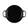 CAST IRON RISOTTO POT 30 CM, BLACK