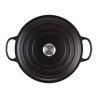 CAST IRON RISOTTO POT 30 CM, BLACK