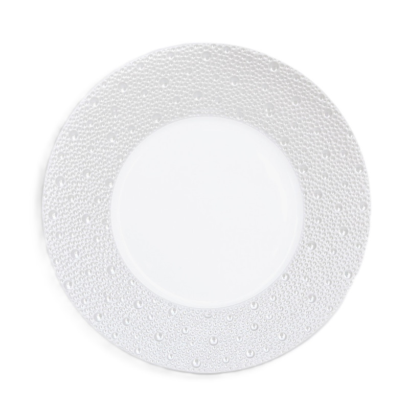 DINNER PLATE 26 CM, ECUME PEARL