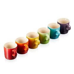 SET OF 6 LONDON MUG, RAINBOW COLOURS