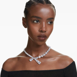 COLLANA MATRIX BIANCO, PLACCATURA RODIO 5692521