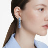 MILLENIA DROP EARRINGS, BLUE, RHODIUM PLATED 5696516