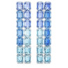 MILLENIA CLIP EARRINGS, BLUE, RHODIUM PLATED 5696517