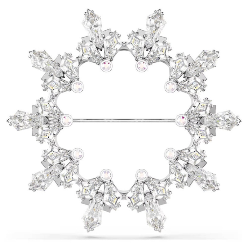 IDYLLIA BROOCH WHITE, RHODIUM PLATED 5705397