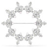 IDYLLIA BROOCH WHITE, RHODIUM PLATED 5705397