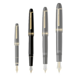 MEISTERSTÜCK FOUNTAIN PEN, BLACK & GOLD