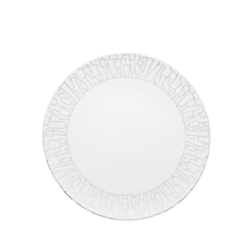 PIATTO PIANO 28 CM, TAC SKIN PLATINO
