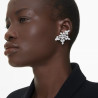 IDYLLIA: CLIP EARRINGS WHITE, RHODIUM PLATED 5692635