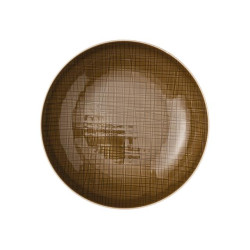 SOUP PLATE 21 CM, MESH WALNUT