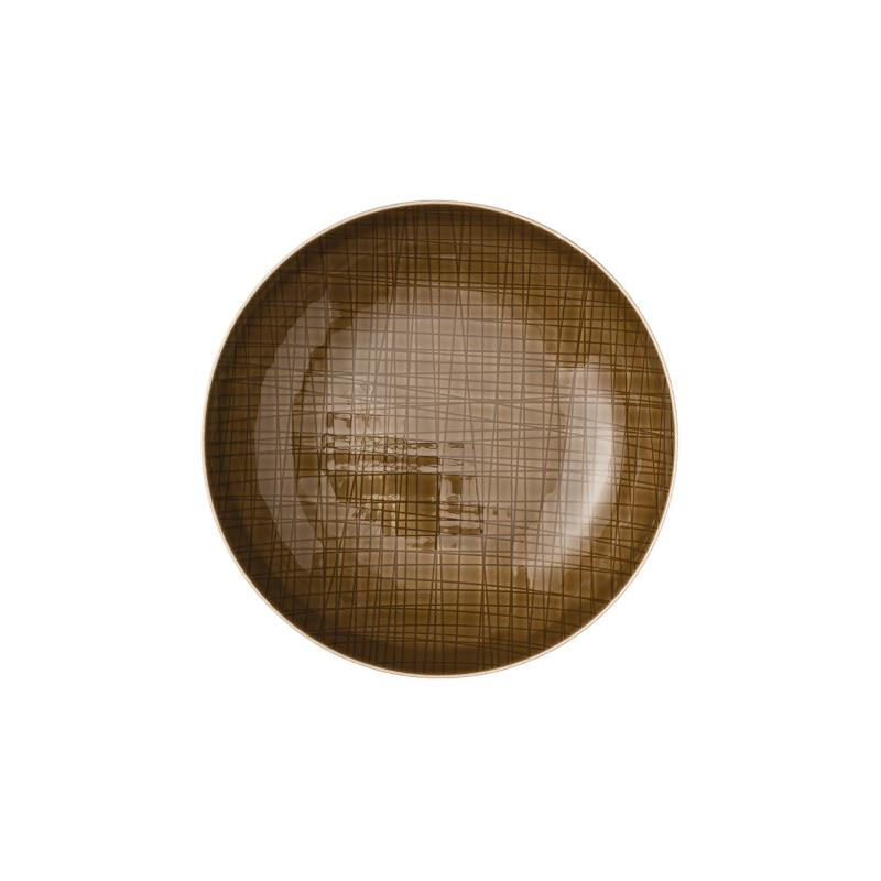 SOUP PLATE 21 CM, MESH WALNUT