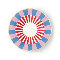 BOTTOM PLATE CM23 CIRCLE RED-BLUE