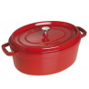 OVAL CASSEROLE 33 CM, CHERRY