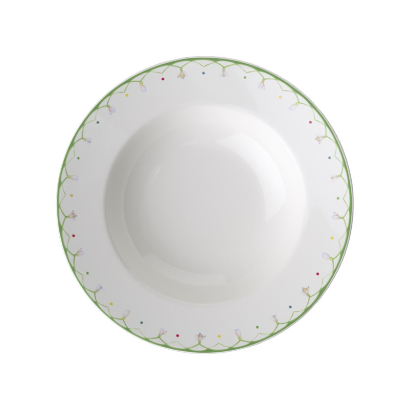 25 CM SOUP PLATE, COLOUR SPRING