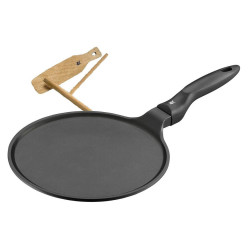 27 CM CREPE PAN + TOOLS,...