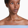 IMBER NECKLACE, LIGHT BLUE, GOLD PLATED 5688246