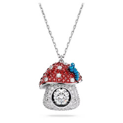 ALICE IN WONDERLAND PENDANT, MUSHROOM, RHODIUM PLATED 5682811