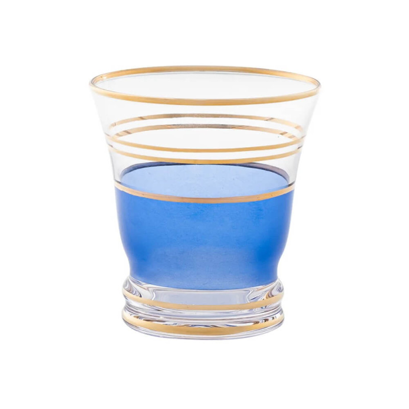 SET OF 2 SMALL BLUE GLASSES