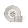 BREAKFAST CUP & SAUCER MOSAIQUE 24 PLATINUM 35015