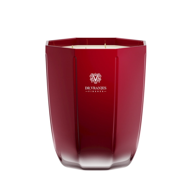 CANDELA ARREDO ROSSO NOBILE, VASO TORMALINA