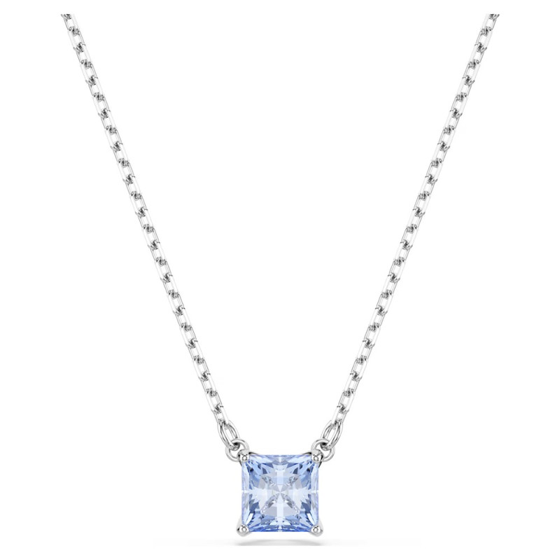 MATRIX PENDANT, SQUARE CUT, BLUE, RHODIUM PLATED 5723568