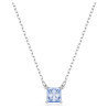 MATRIX PENDANT, SQUARE CUT, BLUE, RHODIUM PLATED 5723568