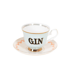 TEA CUP WITH SAUCER, GIN