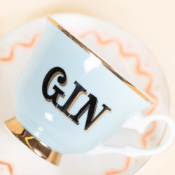 TEA CUP WITH SAUCER, GIN