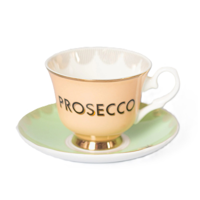 TAZZA TE CON PIATTINO, PROSECCO