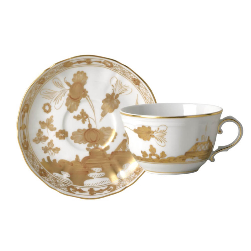 TEA CUP WITH SAUCER, GOLD COLLECTION