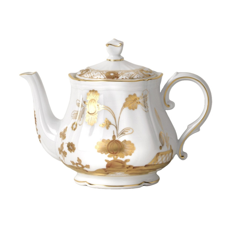 TEAPOT FOR 6 WITH LID, GOLD COLLECTION