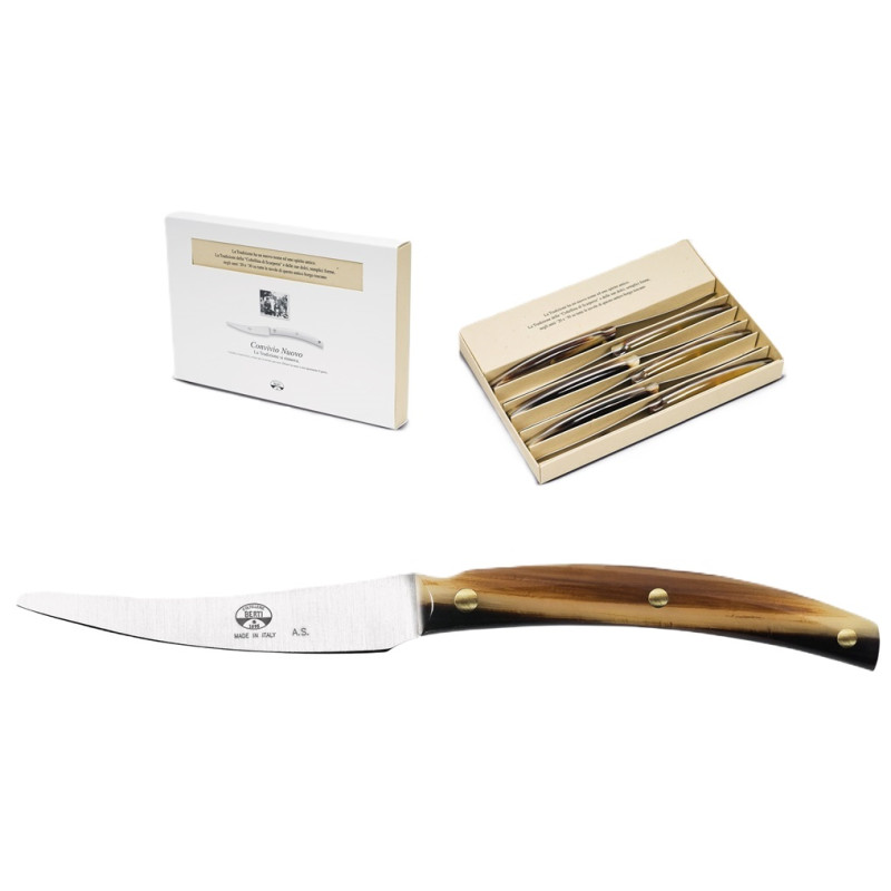 SET DI 6 COLTELLI BISTECCA, CONVIVIO NOVO