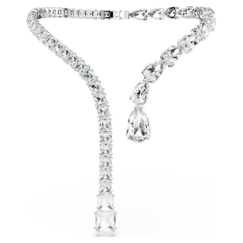 MATRIX NECKLACE WHITE, RHODIUM PLATED 5692517