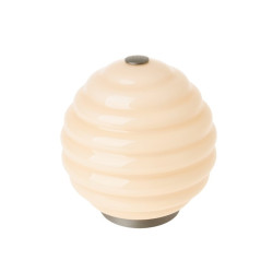 DECO TABLE LAMP, PEACH/WHITE