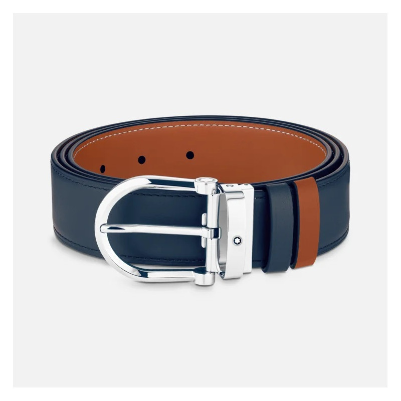 REVERSIBLE BELT, BLACK AND BROWN, 129439