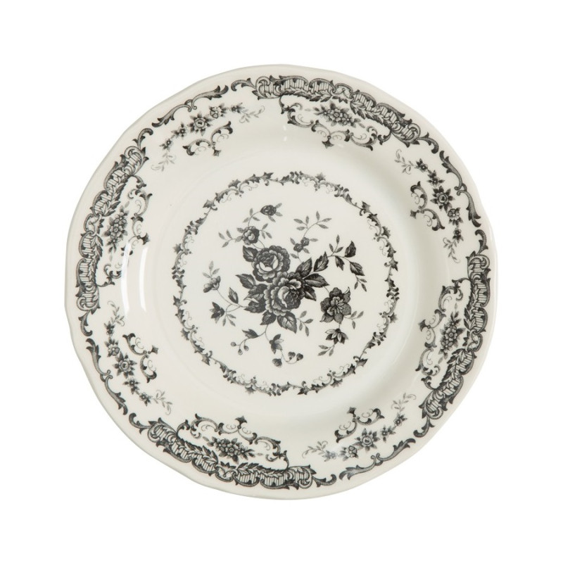 21 CM DESSERT PLATE, ROSE