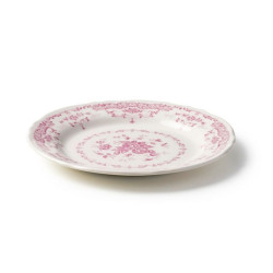 21 CM DESSERT PLATE, ROSE