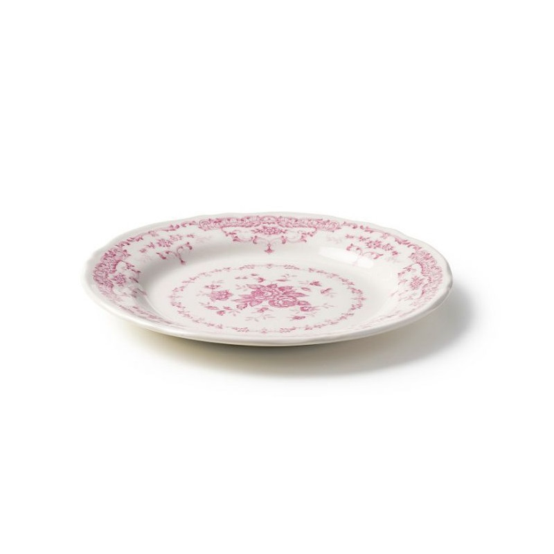 21 CM DESSERT PLATE, ROSE