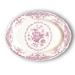 OVAL PLATTER 30.5 CM, ROSE