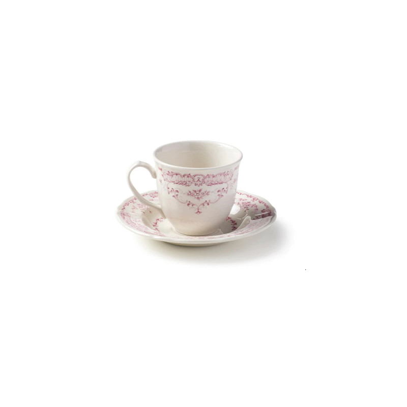 TEA CUP WITH SAUCER, ROSE