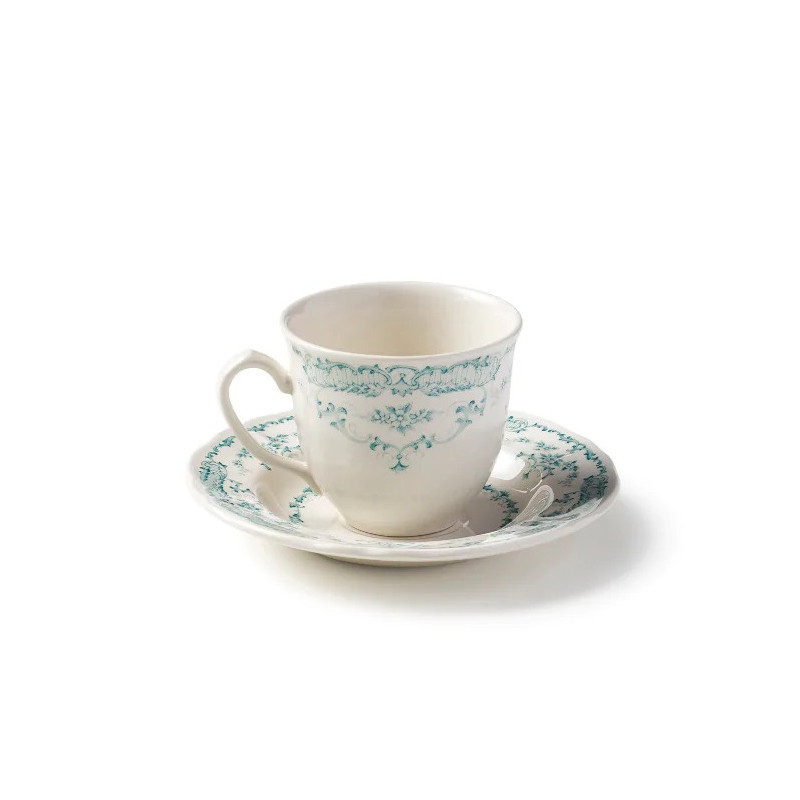 TEA CUP WITH SAUCER, ROSE