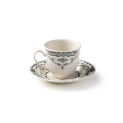 TEA CUP WITH SAUCER, ROSE