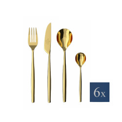 SET OF 24 PIECES, GOLD METROCHIC 12-6528-9030