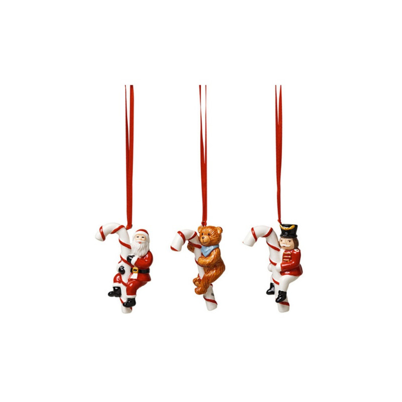 SET OF 3 CANDY ORNAMENTS