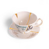 TAZZA TE CON PIATTO n3, KINTSUGI 9649