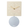 GRACE PENDULUM WALL CLOCK 3912C24 CREAM