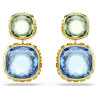 CHROMA DROP EARRINGS, MULTICOLOR, GOLD PLATED PIERCED 5692492