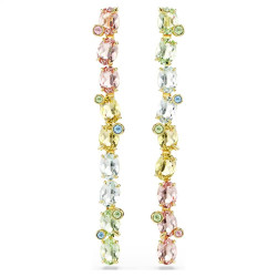 GEMA DROP EARRINGS, MULTICOLORED, GOLD TONE PLATED 5705809