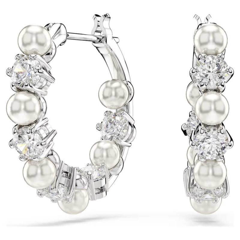 MATRIX PEARL WHITE HOOP EARRINGS 5709256