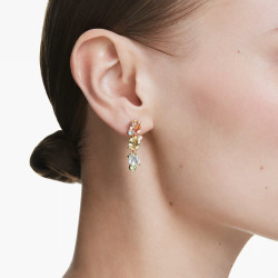 GEMA DROP EARRINGS, MULTICOLOR, GOLD TONE PLATED 5714815