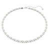 COLLANA TENNIS MATRIX, CRYSTAL PEARL, BIANCO, PLACCATA RODIO 5689623